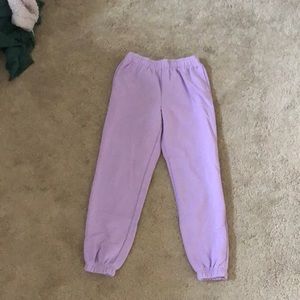 Purple sweatpants